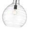 Z-Lite Bon Air Pendant, 1-Light, 13 In.W x 17.5 In.H, Matte Black/Clear 496P13-MB - alternate 2